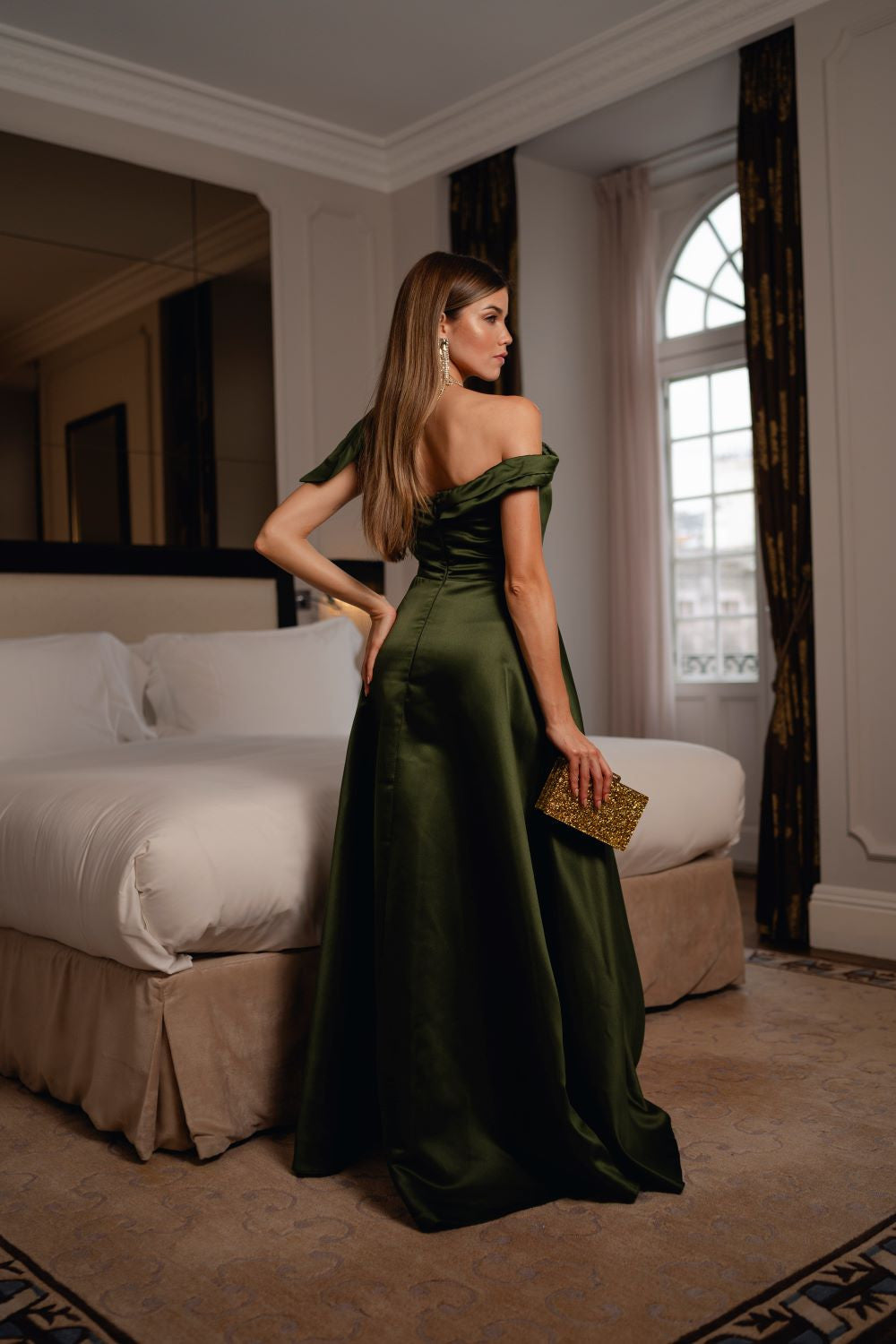 VESTIDO DE FESTA SATIN BUCOL VITTORIA