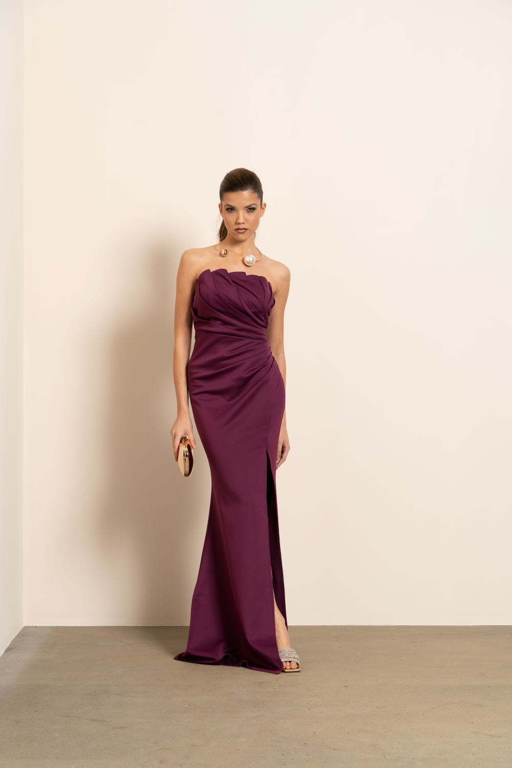 Vestido ameixa