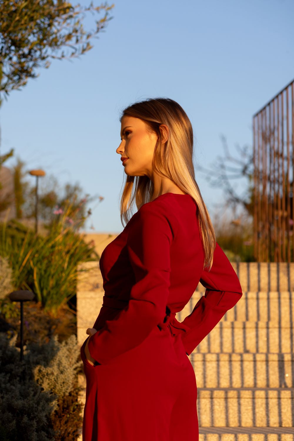 OVERALL WITH FRONT TIE