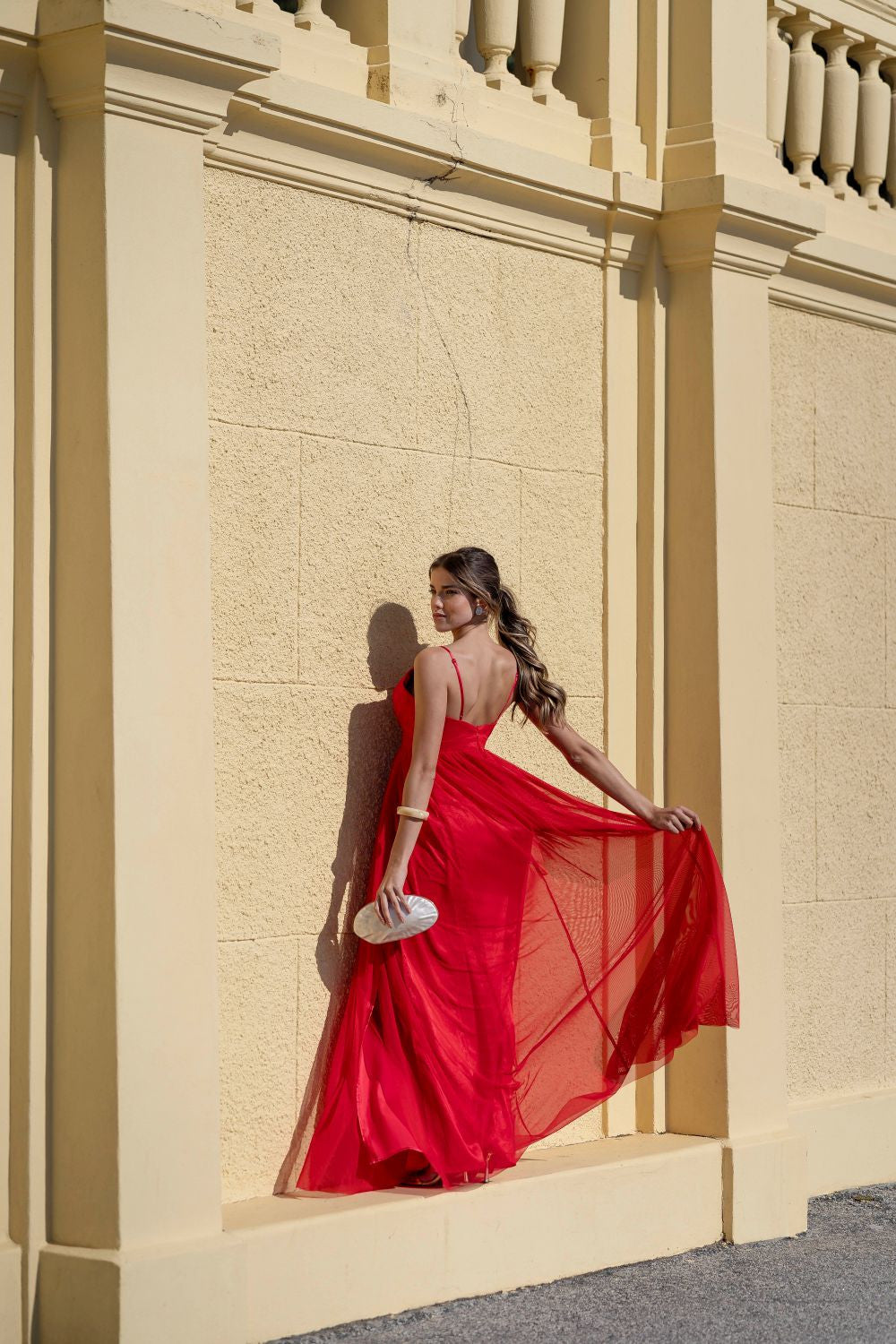 VESTIDO CELESTE